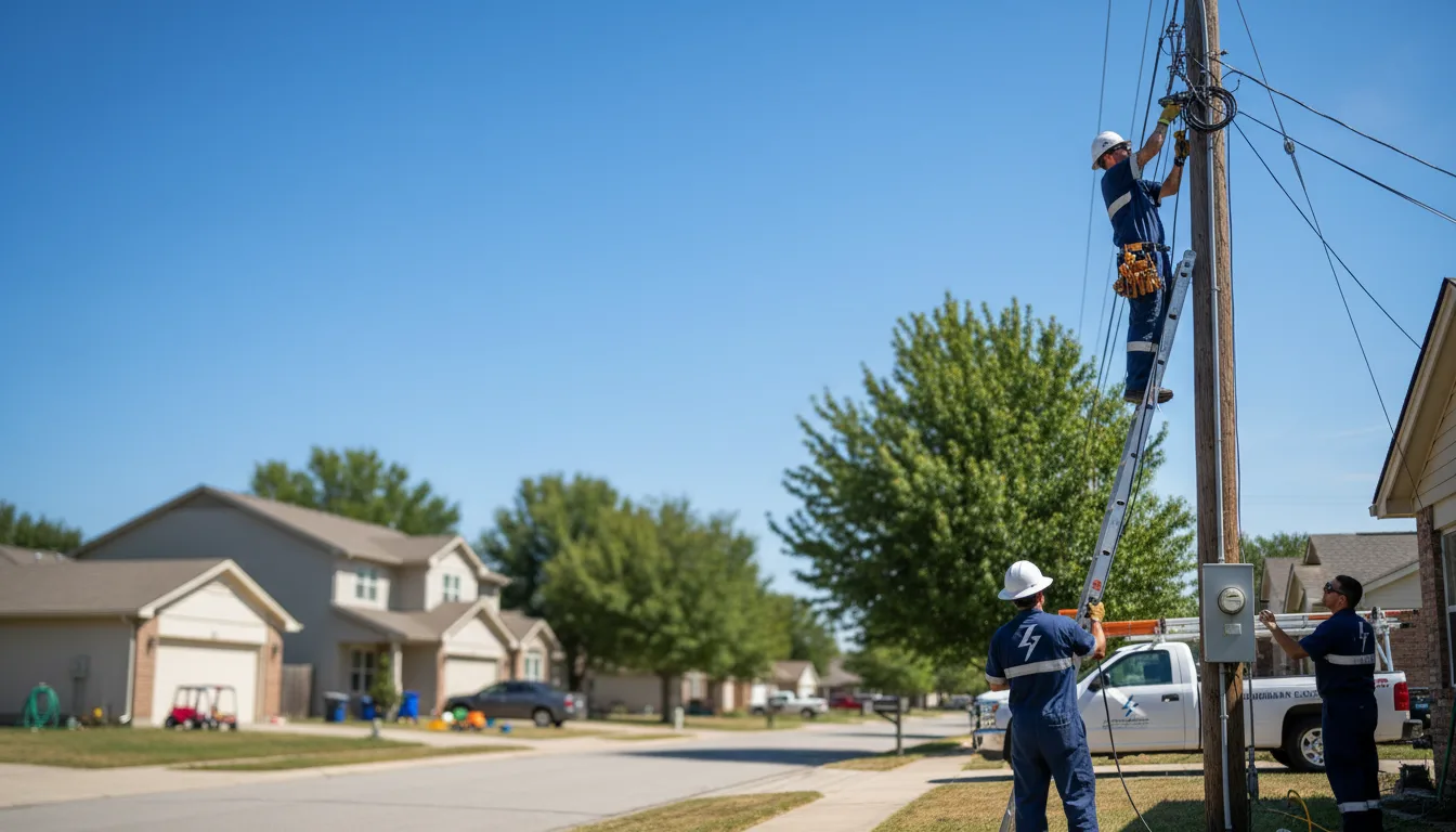 Residential electrician providing installation services in Kendall, WI